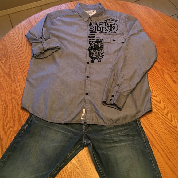 DKNY Jeans Men's XXL Button Down Shirt