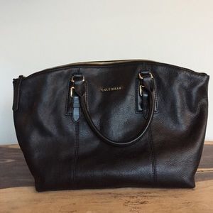 Cole Haan Medium satchel bag in black leather
