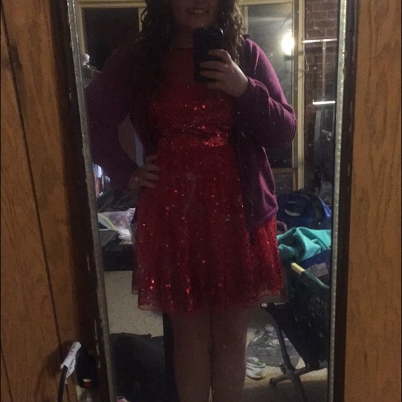 Red Christmas dance/homecoming dress