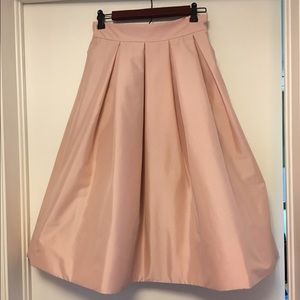 White House Black Market | Pleated Taffeta Skirt