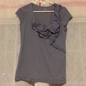 Ruffle Detail T-Shirt