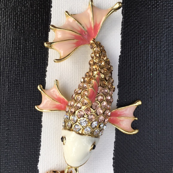 Betsey Johnson Pink Koi Pendant