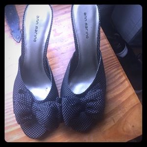 Polka dot Ann Marino 4" heels
