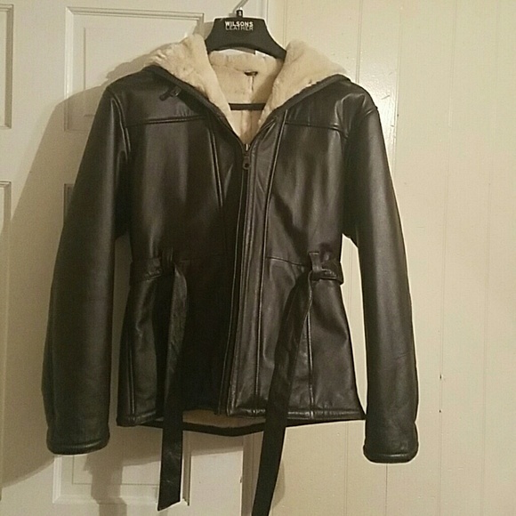 Leather coat