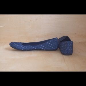 Blue Polka Dot Flats