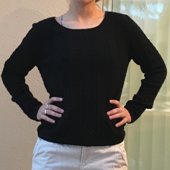 100% cashmere black sweater