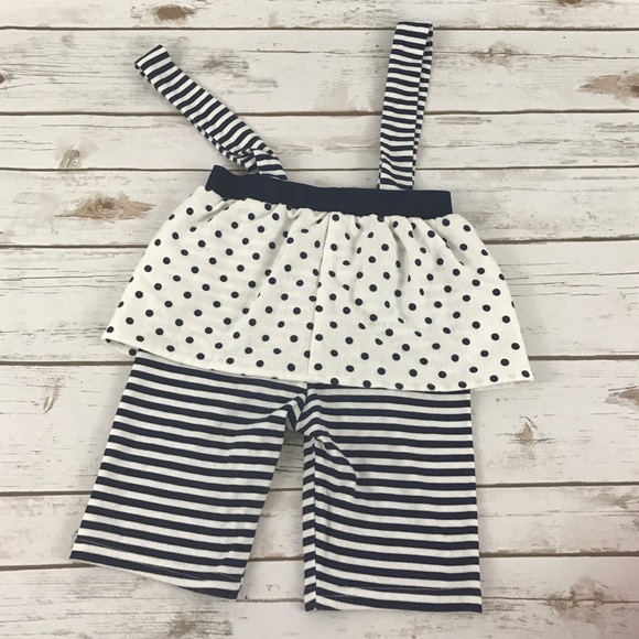 Polka Dot Black & white Overalls - Picture 2 of 2