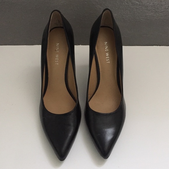 Nine West leather heel shoes