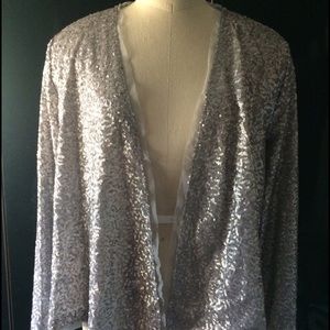 Sexy top in silver sequins from Aeropostale. New,