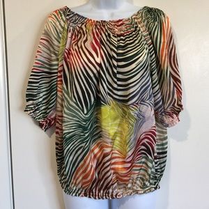 Multicolor blouse, size XS, S or medium