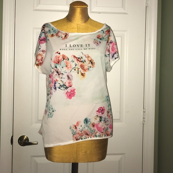 Bershka " I love it when you call me baby" t shirt