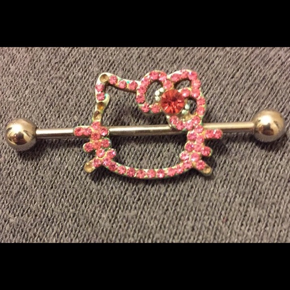 Hello Kitty industrial earring.