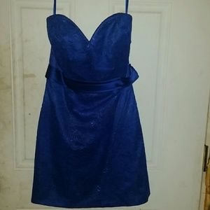 Blue bridesmaids dress