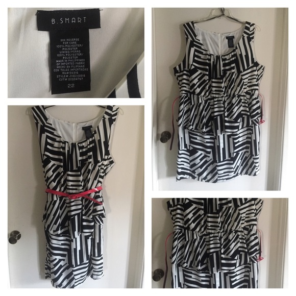 Sassy Belted Peplum dress