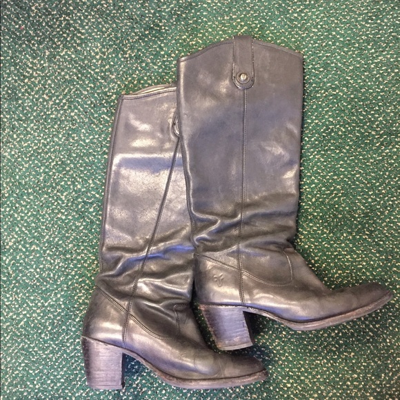 Frye Jackie Button Boot black 7