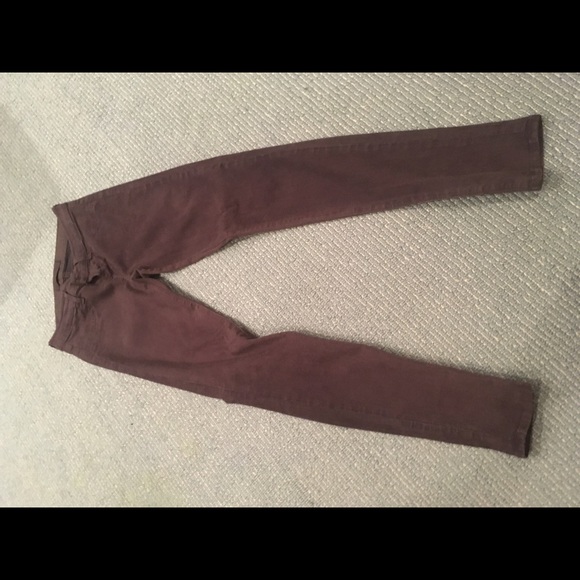 Dark purple stretchy jeans
