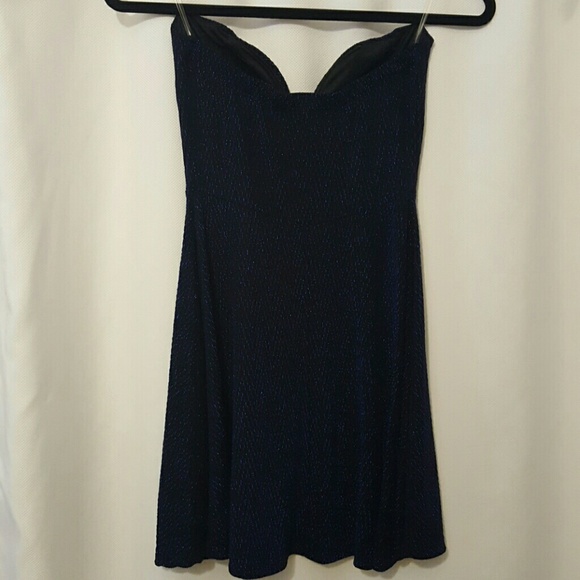 SALE! Blue strapless dress - Picture 4 of 4