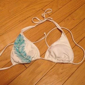 feather bikini top