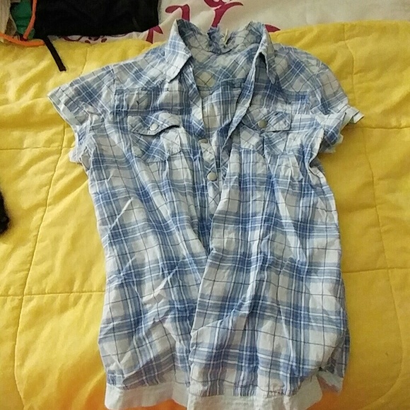 Plaid button down