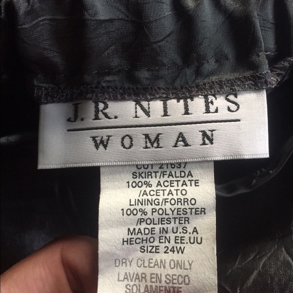 Formal Charcoal A-lined Skirt - Picture 4 of 4