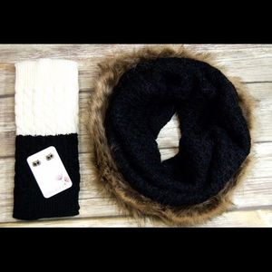 chic holiday accessory set | black