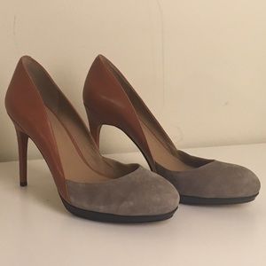 Ann Taylor Leather and Suede Pumps