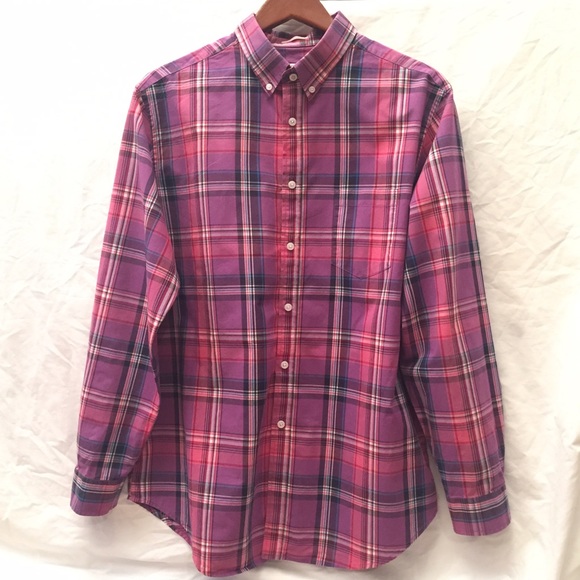 Men's Merona Plaid Button Down - Picture 1 of 3