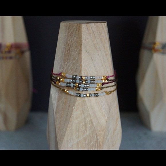 Beaded wish bracelets