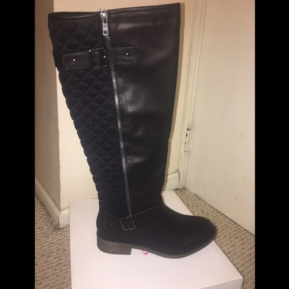 New Tall Black Riding Boots- Size 10/ Wide Calf