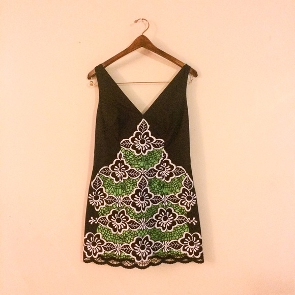 🚫SOLD🚫Lilly Pulitzer navy green dress small 2 - Picture 2 of 3