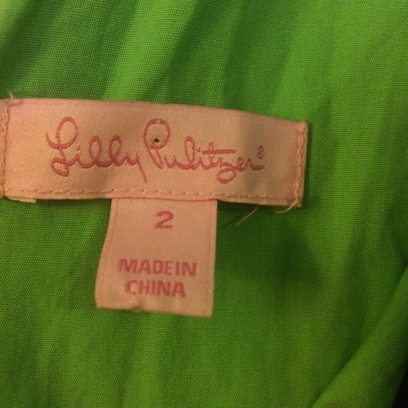 🚫SOLD🚫Lilly Pulitzer navy green dress small 2 - Picture 3 of 3
