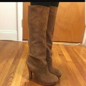 Michael Kors Suede Boots size 7.5 camel tan brown