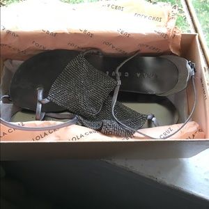 Lola Cruz Rombo crystal sandals. Not forever21