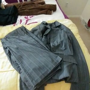 Grey pant suit