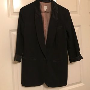 LAUREN CONRAD Black Women's Tuxedo Blazer
