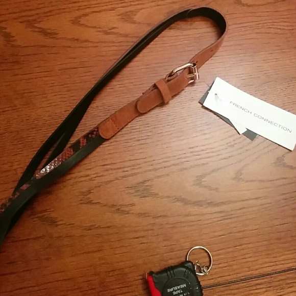 🆕French Connection leather- suede belt
