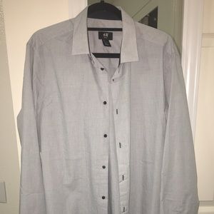 Men's Dress Long Sleeve Button Up Shirt