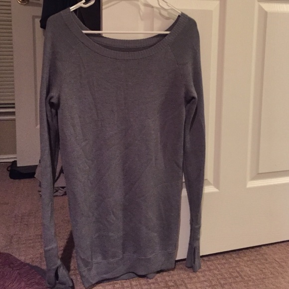 Gray longer lululemon sweater