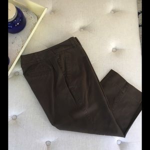 Talbots brown Capri pants