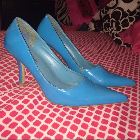 Bright Blue Heels