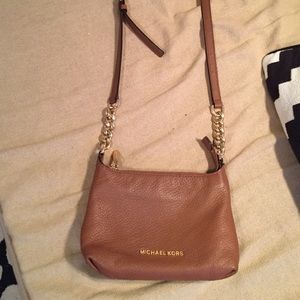 Michael Kors Bedford Brown Leather Crossbody