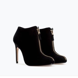 Zara Zipper Booties