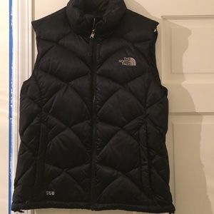 The North Face Black Puffer Vest. Size M