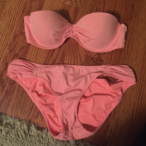 Victoria's Secret PINK strapless swim suit