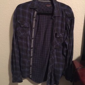 Blue Zara man flannel