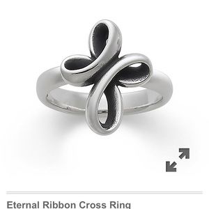JAMES AVERY RIBBON CROSS RING