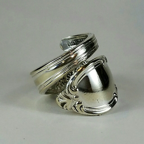 Beautiful silver plated spoon ring
