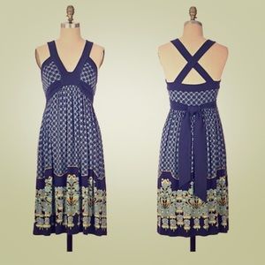 Anthropologie Blue Dress