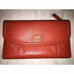 Coach Trifold Leather Wallet