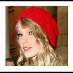 Red beret hat